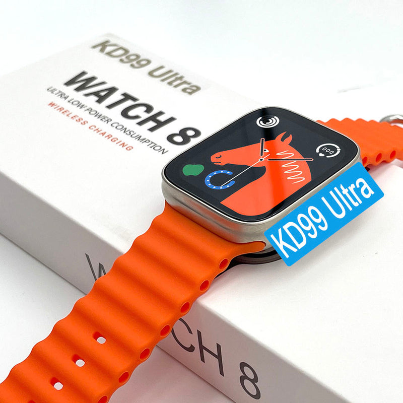 KD99 Ultra Smartwatch Series 8 Wireless Rechargeable Gift Extra Straps. GsmartBD Best Online Shop