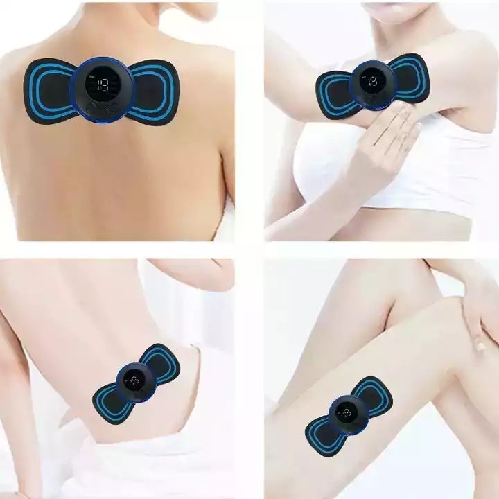 Mini Electric EMS Portable Neck Massager Relaxation Cervical Body Massage Stick Patch