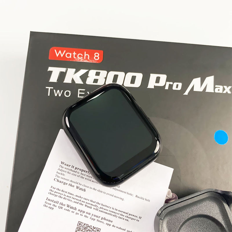 TK800 Pro Max Smart Watch 2 Straps With Earbuds Full Touch Fitness Tracker Combo Airpods and Smartwatch Series 8 Ultra. GsmartBD Best Online Shop