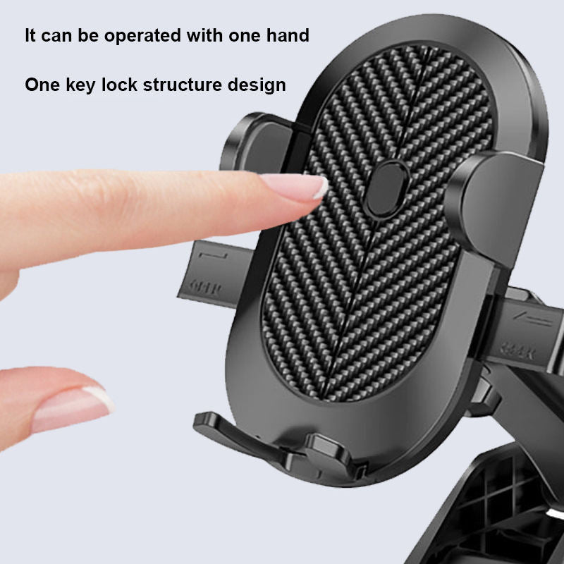360 Degree Auto Rotatable Adjustable Car Phone Holder High Strength Suction Mobile Phone Mount